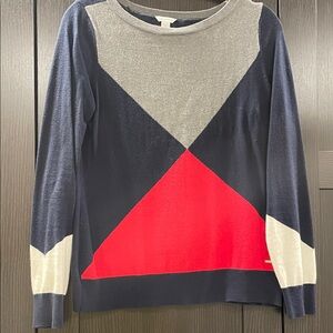 Nautica Geometric Colorblock Sweater